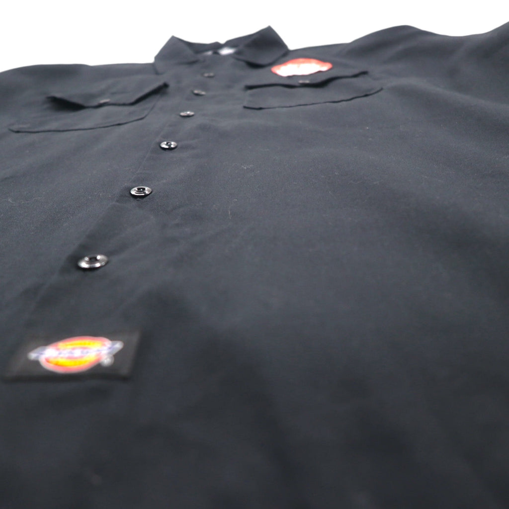 Dickies FLEX Short Sleeve Work Shirt, XL, Black, Polyester/Cotton, WS675, Unused