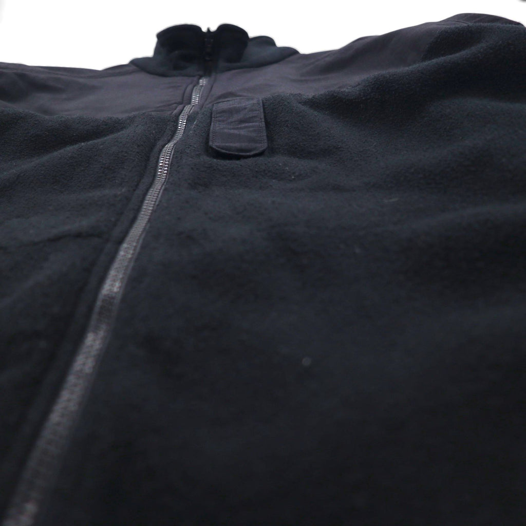 US NAVY Polartec Fleece Liner Jacket, Size L, Black, Drawcord, 8415-01-539-4058