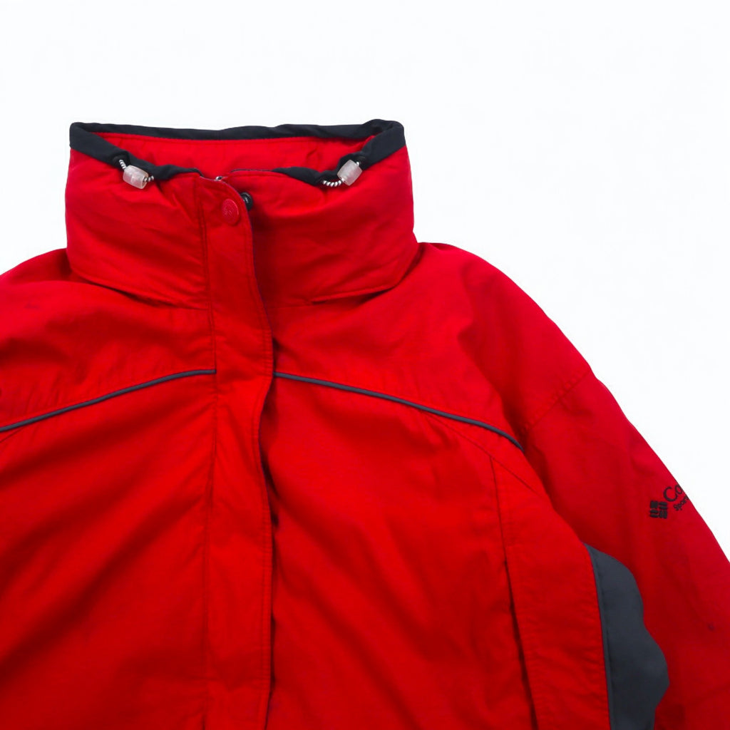 Columbia 90s 3WAY Mountain Parka Winter Jacket L Red 3-in-1 INTERCHANGE Removable Liner Sunrise Peak Parka SL7379 Made in Sri Lanka