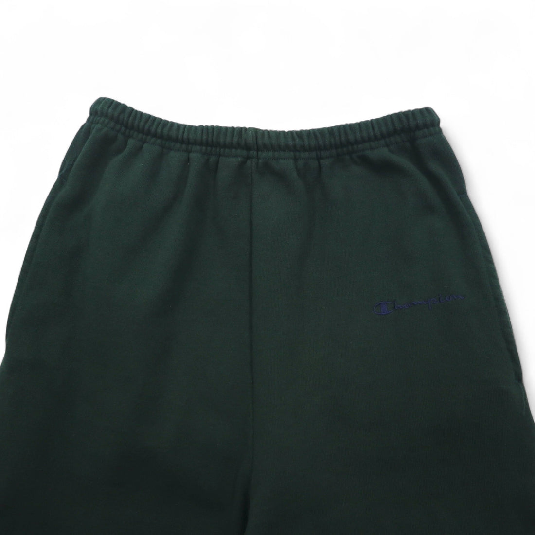 Champion スウェットパンツ S グリーン コットン 裏起毛 バータグ メキシコ製