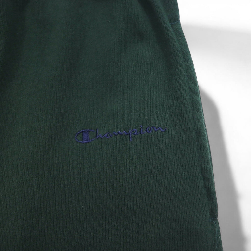 Champion スウェットパンツ S グリーン コットン 裏起毛 バータグ メキシコ製