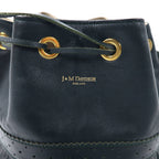 J&M DAVIDSON フリンジ カーニバル ショルダーバッグ 巾着 グリーン レザー CARNIVAL