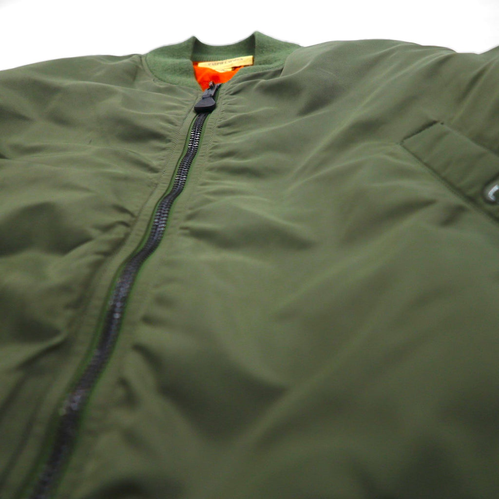 DENIM & SUPPLY RALPH LAUREN ナイロン MA-1 フライトジャケット M カーキ 星条旗 TALONジップ