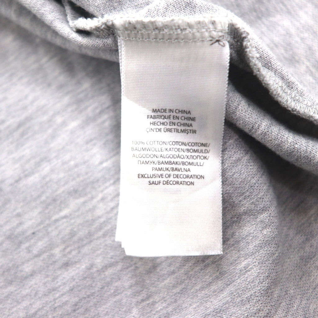 POLO RALPH LAUREN Classic Fit Polo Shirt, Size L, Gray Cotton, Pique with Small Pony Embroidery