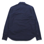 BURBERRY BRIT Dress Shirt L Dark Navy One Point Logo Embroidery THTHAGAR129SAM