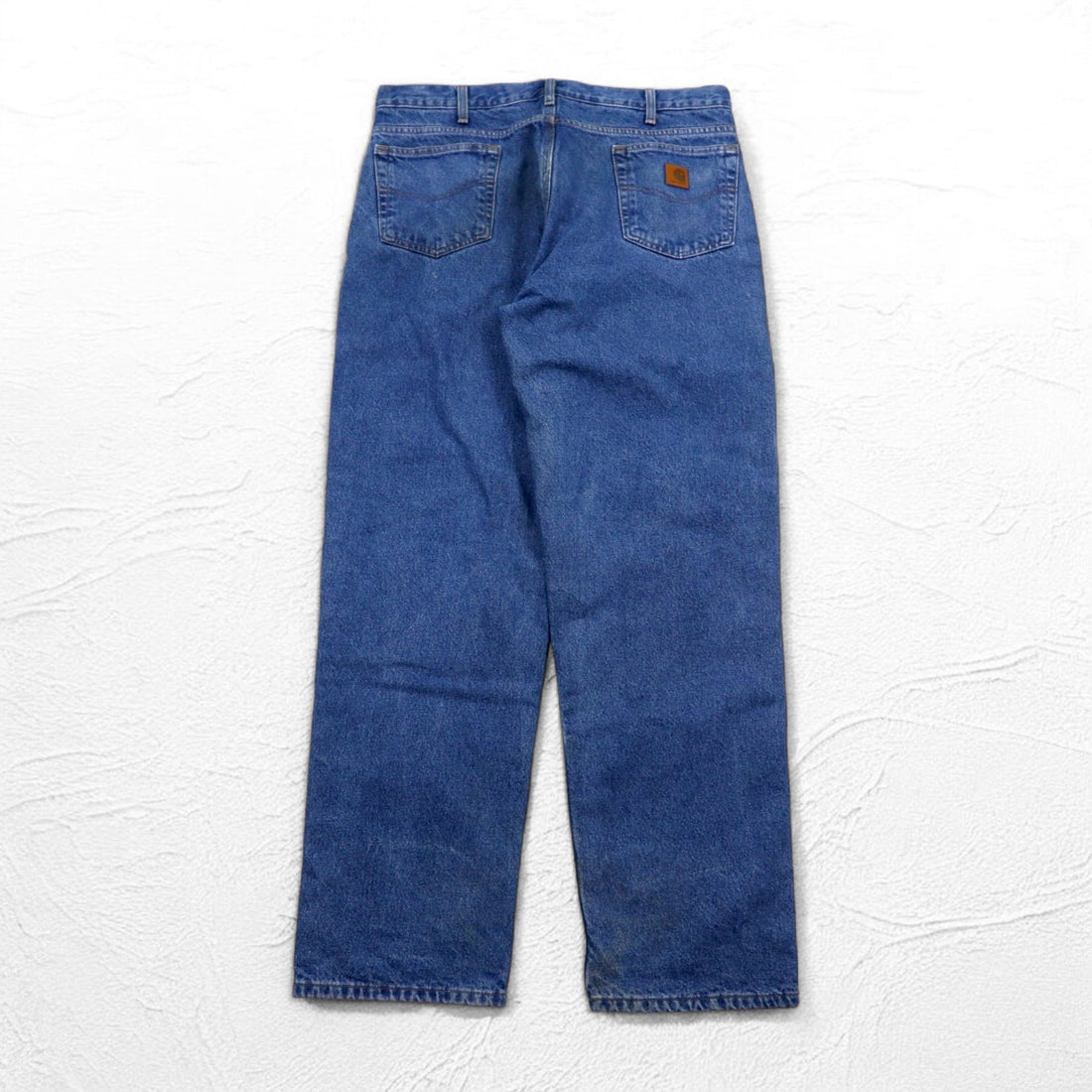 carhartt リラックスフィット ネルライナー デニムパンツ XL インディゴ ブルー 裏地 チェック B172 DST メキシコ製