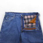 carhartt リラックスフィット ネルライナー デニムパンツ XL インディゴ ブルー 裏地 チェック B172 DST メキシコ製