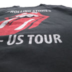 THE ROLLING STONES ローリングストーンズ ロック バンド Tシャツ M ブラック コットン 1975-US TOUR