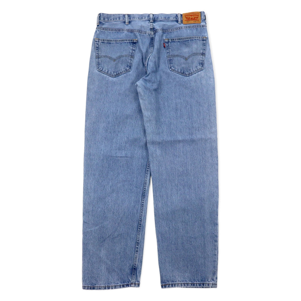 Levi's 550 Relaxed Fit Tapered Jeans Light Stone Wash Denim Pants Size 38 Blue Cotton Zipper Fly USA Line 550-4834 Made in Mexico