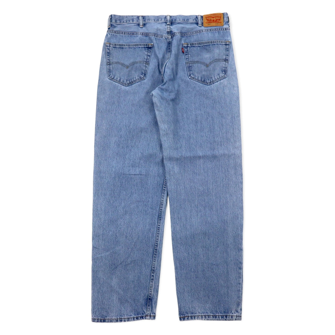 Levi's 550 Relaxed Fit Tapered Jeans Light Stone Wash Denim Pants Size 38 Blue Cotton Zipper Fly USA Line 550-4834 Made in Mexico