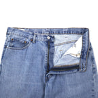 Levi's 550 Relaxed Fit Tapered Jeans Light Stone Wash Denim Pants Size 38 Blue Cotton Zipper Fly USA Line 550-4834 Made in Mexico