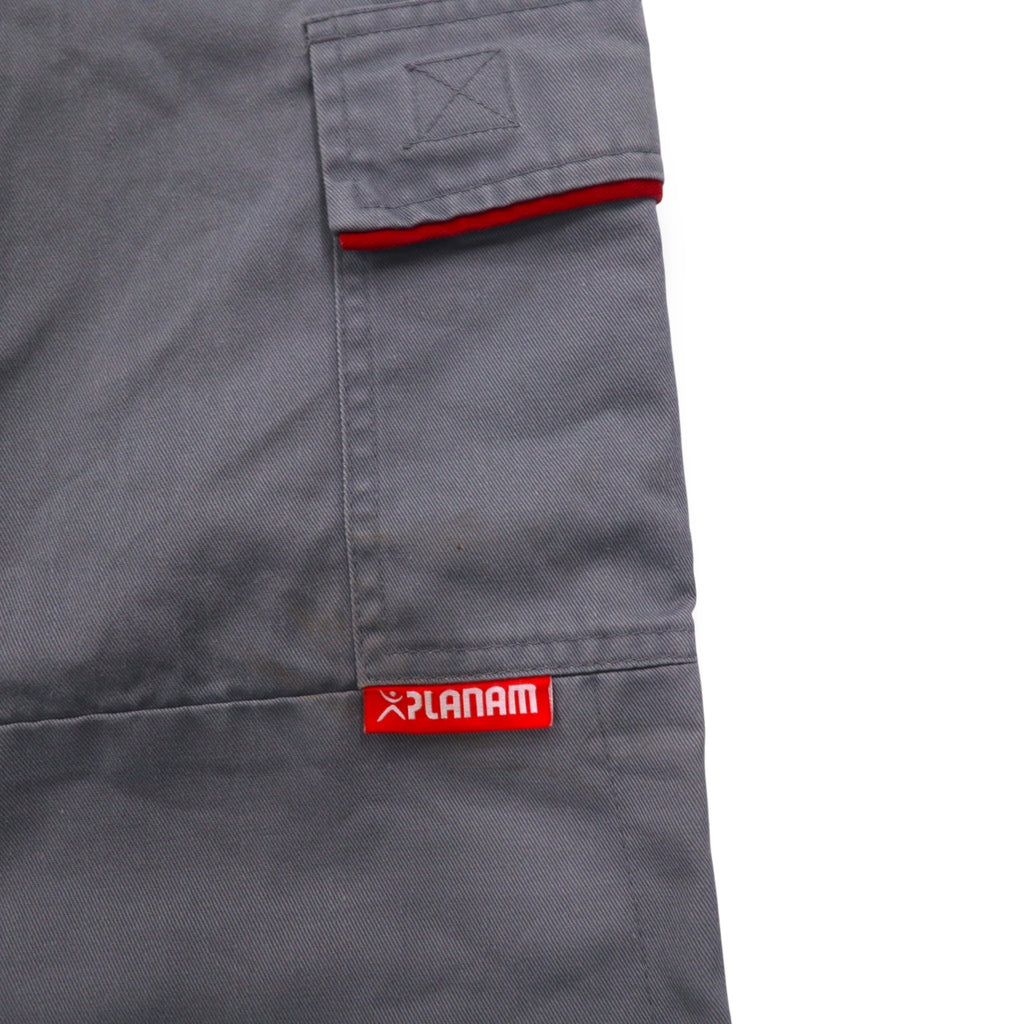Vintage German Made Utility Pants PLANAM German Euro Work Double Knee Work Pants M Grey Cotton Reflector