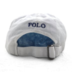 POLO RALPH LAUREN 6パネルキャップ FREE ベルト ホワイト コットン スモールポニー刺繍