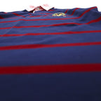 Polo by Ralph Lauren 90年代 ボーダー ポロシャツ M ネイビー レッド コットン 鹿の子 エンブレムロゴ刺繍