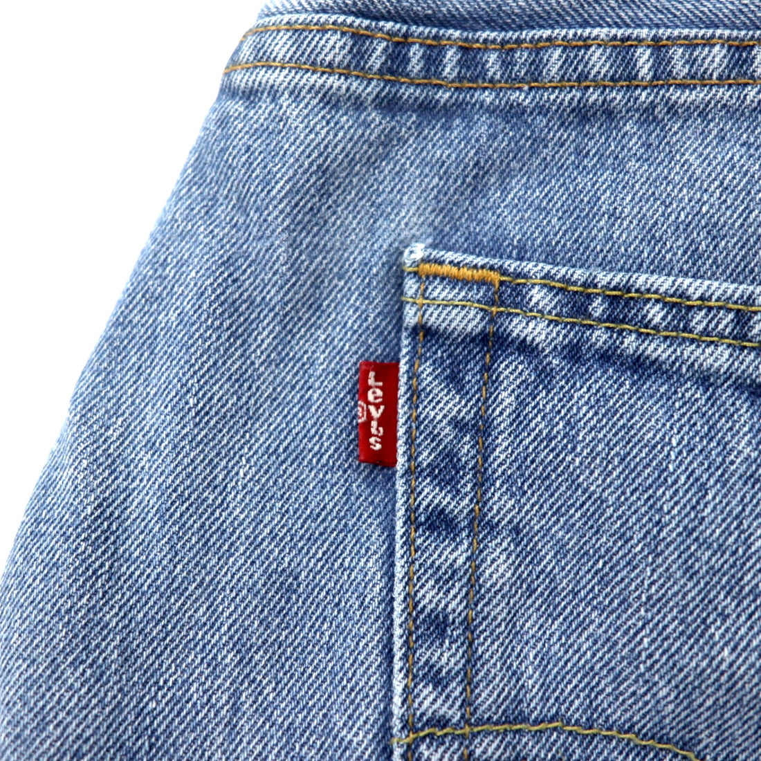 Levi's 550 Relaxed Fit Tapered Jeans Light Stone Wash Denim Pants Size 38 Blue Cotton Zipper Fly USA Line 550-4834 Made in Mexico
