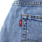 Levi's 550 Relaxed Fit Tapered Jeans Light Stone Wash Denim Pants Size 38 Blue Cotton Zipper Fly USA Line 550-4834 Made in Mexico