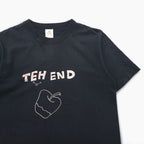 BRU NA BOINNE Printed T-Shirt, Size M, Black, THE END Apple, Cotton