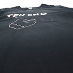 BRU NA BOINNE Printed T-Shirt, Size M, Black, THE END Apple, Cotton