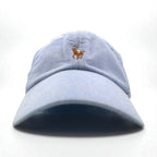 POLO RALPH LAUREN オックスフォード ベースボールキャップ 59cm ブルー コットン スモールポニー刺繍 未使用品