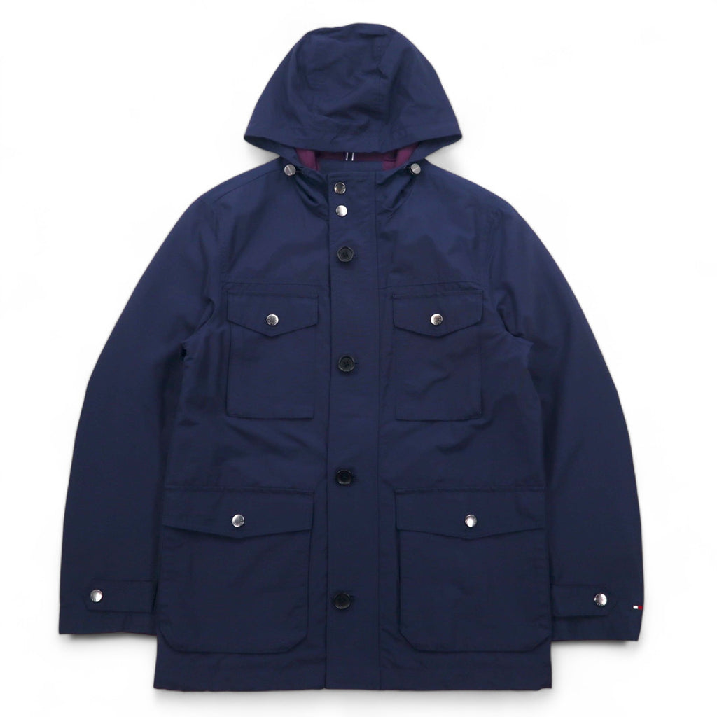 TOMMY HILFIGER 60/40クロス フィールドパーカー マウンテンパーカー S ネイビー コットン ナイロン ドローコード