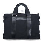 Salvatore Ferragamo イタリア製 ビジネスバッグ ハンドバッグ ブラック ナイロン DS-245029