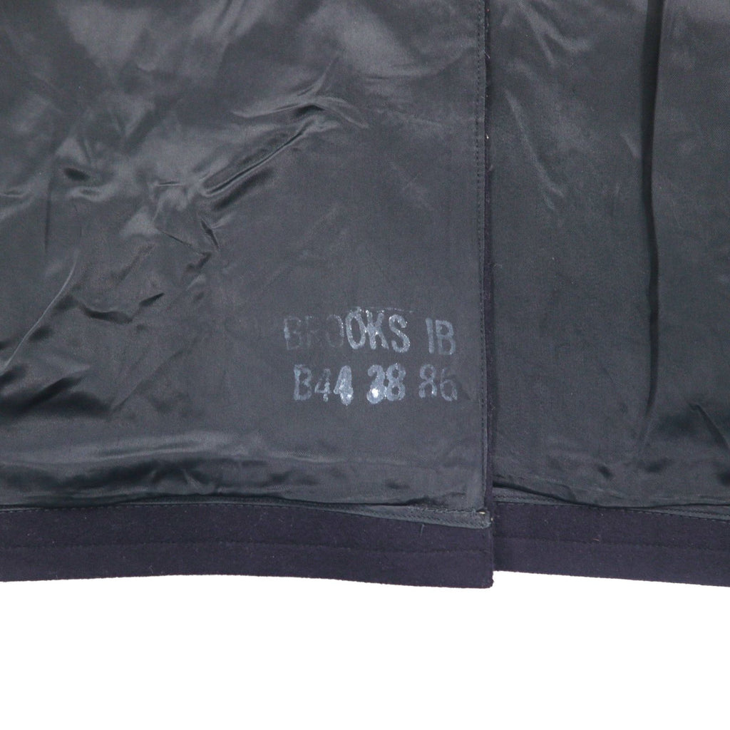 US NAVY 60s Vintage Pea Coat, Size L, Navy, 10-Button, Military Coat, Men's Wool Jersey