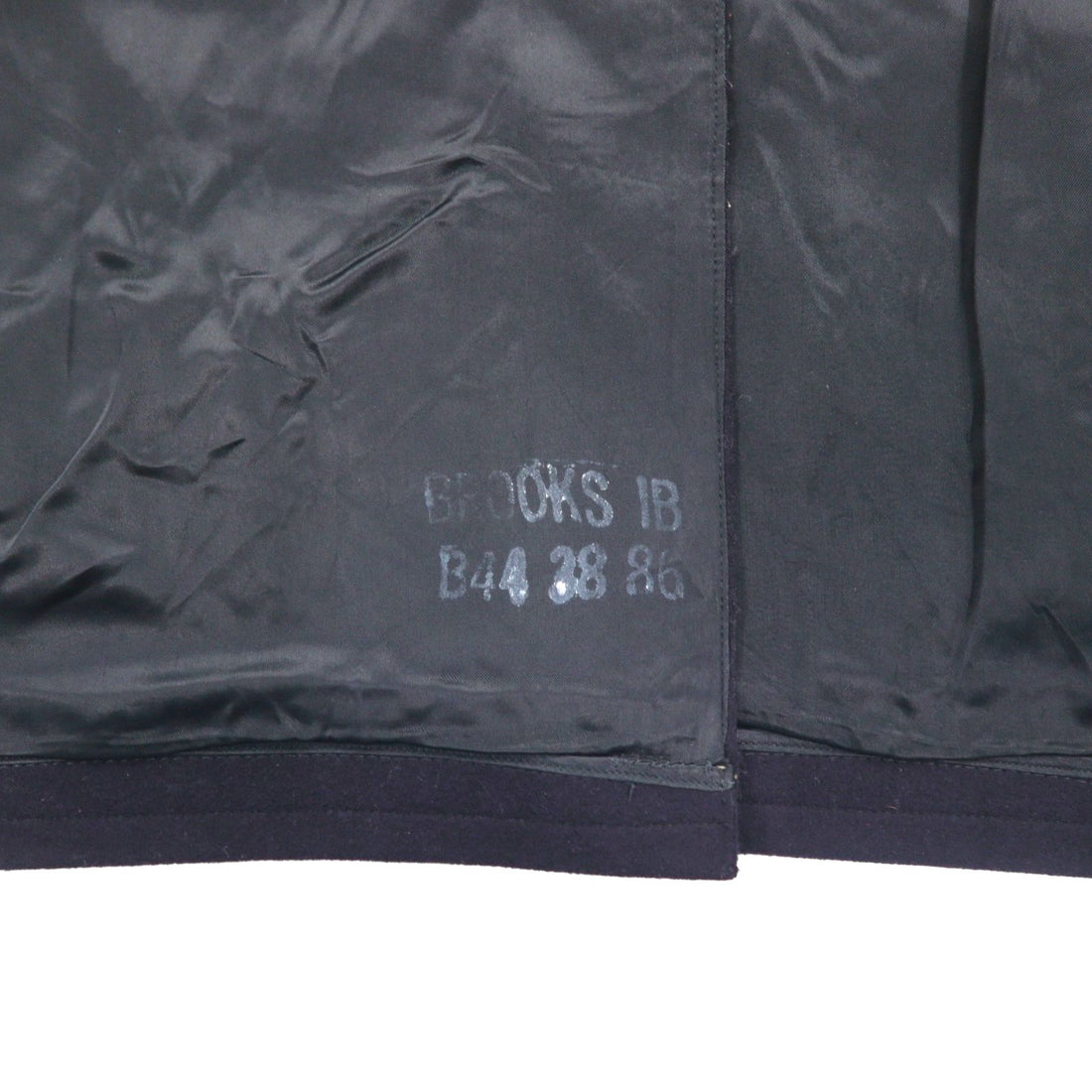 US NAVY 60s Vintage Pea Coat, Size L, Navy, 10-Button, Military Coat, Men's Wool Jersey