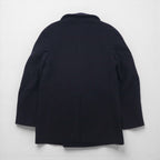 US NAVY 60s Vintage Pea Coat, Size L, Navy, 10-Button, Military Coat, Men's Wool Jersey