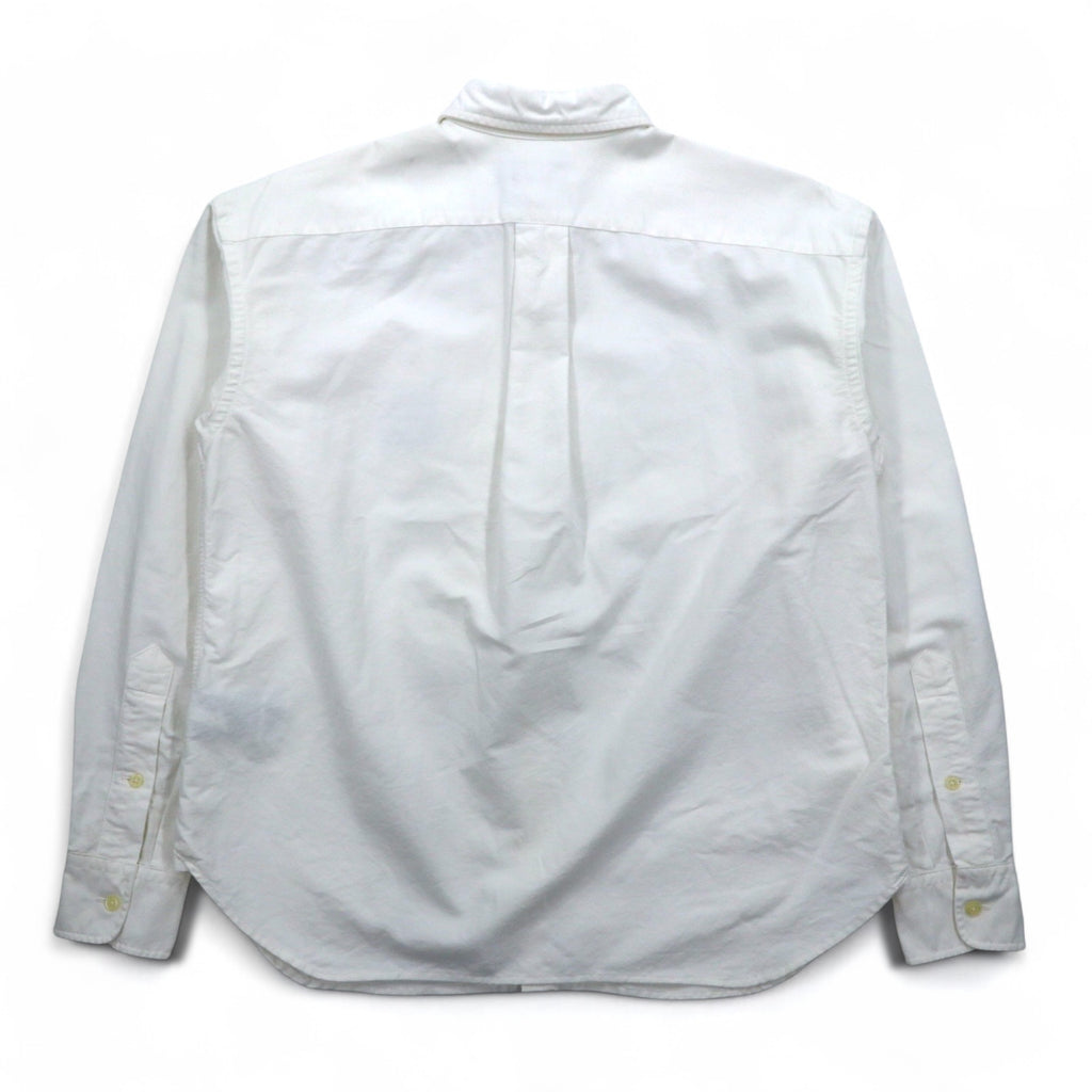 POLO RALPH LAUREN Classic Oxford Shirt, Medium, White Cotton, Embroidered, Chest Pocket