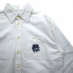 POLO RALPH LAUREN Classic Oxford Shirt, Medium, White Cotton, Embroidered, Chest Pocket