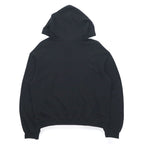Stussy ドロップショルダー プルオーバーパーカー M ブラック ストックロゴ