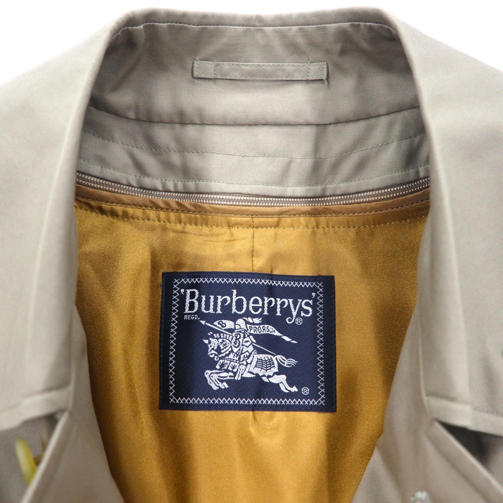 Burberrys 80s Balmacan Coat, Medium, Beige, Removable Nova Check Liner