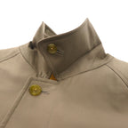 Burberrys 80s Balmacan Coat, Medium, Beige, Removable Nova Check Liner