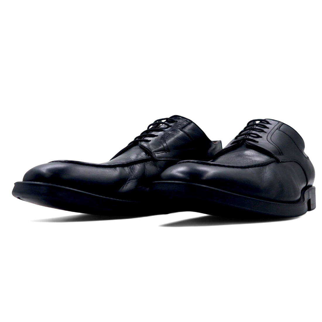 NUVOLA BY Santoni Uチップ モックトゥー ドレスシューズ 27cm ブラック レザー 64124601
