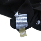 Stussy Skull Embroidered Polo Shirt, Size M, Black Cotton, Pique All-Over Print