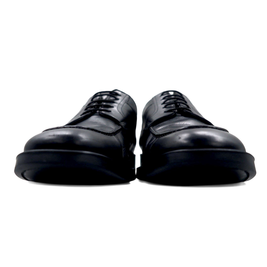 NUVOLA BY Santoni Uチップ モックトゥー ドレスシューズ 27cm ブラック レザー 64124601
