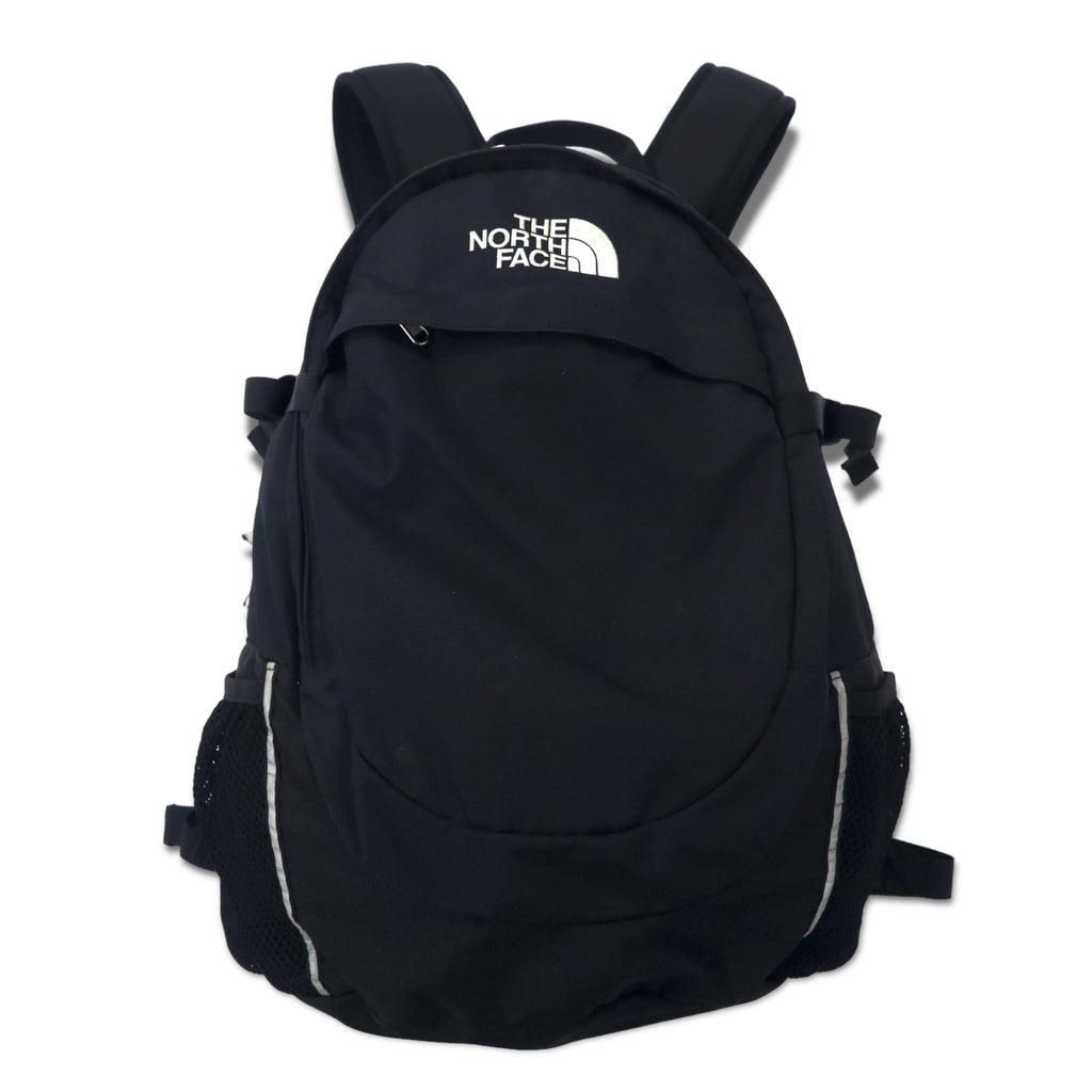 日本然リトテ-古着オンライン-THE NORTH FACE ボーダーライン バックパック リュックサック 30L ブラック ナイロン ロゴ刺繍 BORDER LINE NM07711A-THE NORTH FACE Striped Line Backpack Rucksack 30L Black Nylon Logo Embroidery BORDER LINE NM07711A