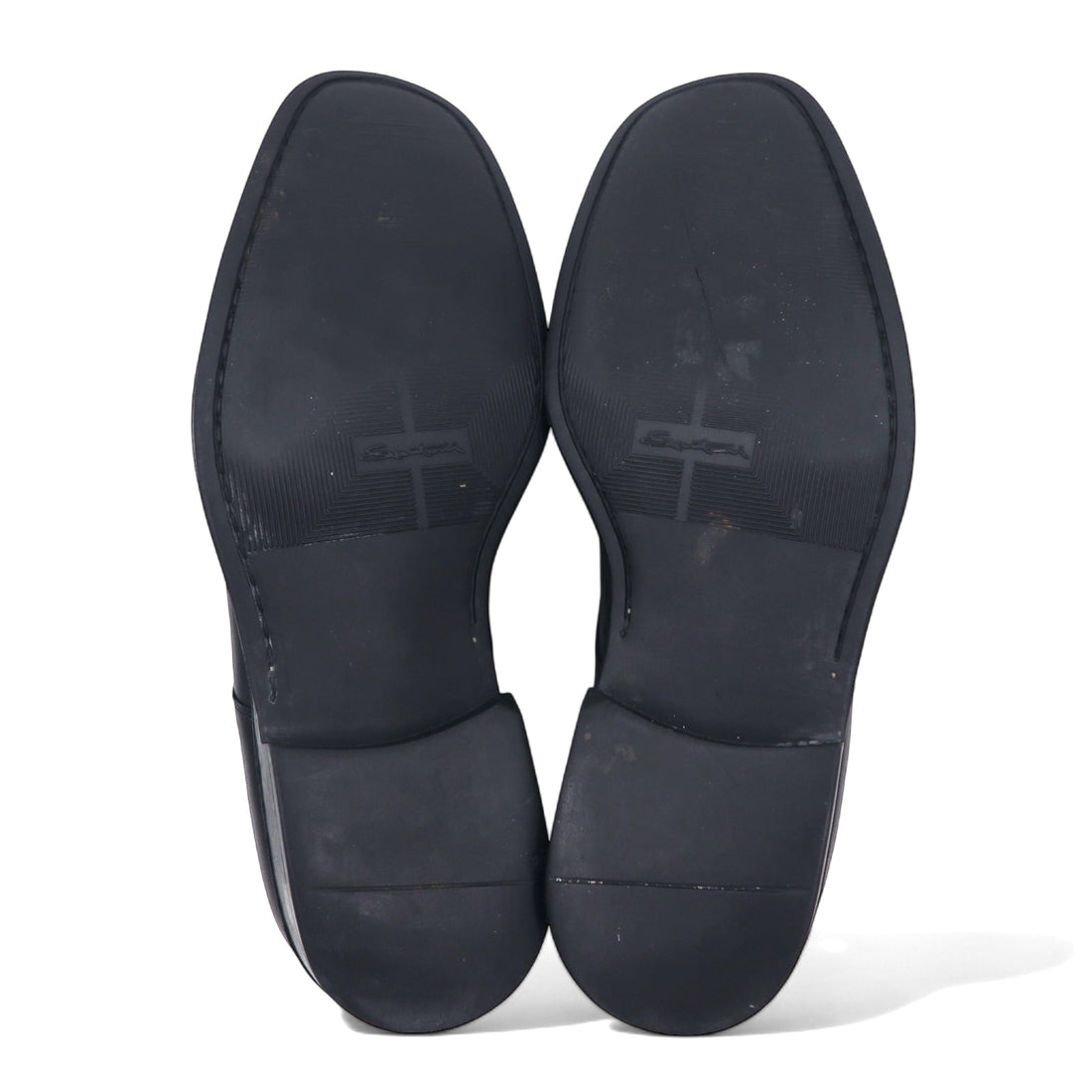 NUVOLA BY Santoni Uチップ モックトゥー ドレスシューズ 27cm ブラック レザー 64124601