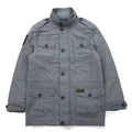 POLO RALPH LAUREN M-65 Field Jacket Military Jacket L Gray Logo Patch