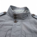 POLO RALPH LAUREN M-65 Field Jacket Military Jacket L Gray Logo Patch