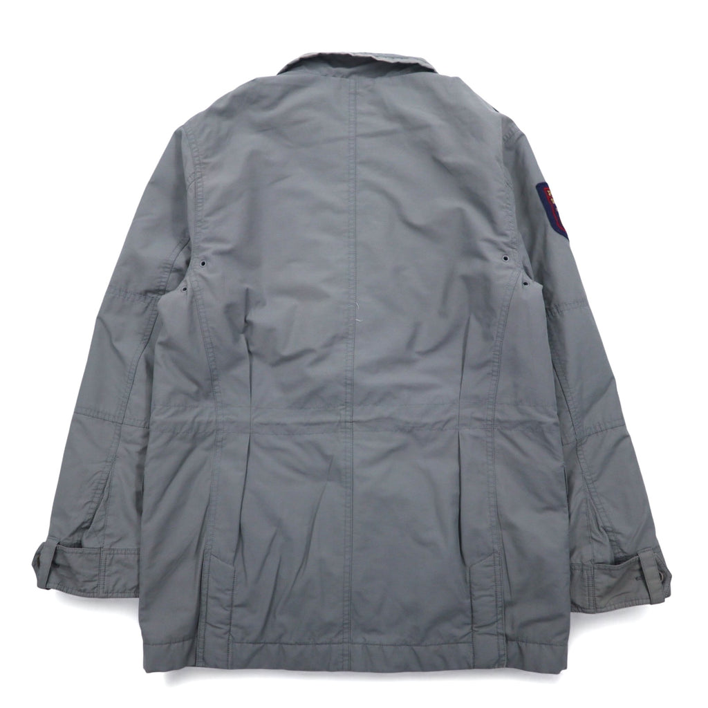 POLO RALPH LAUREN M-65 Field Jacket Military Jacket L Gray Logo Patch