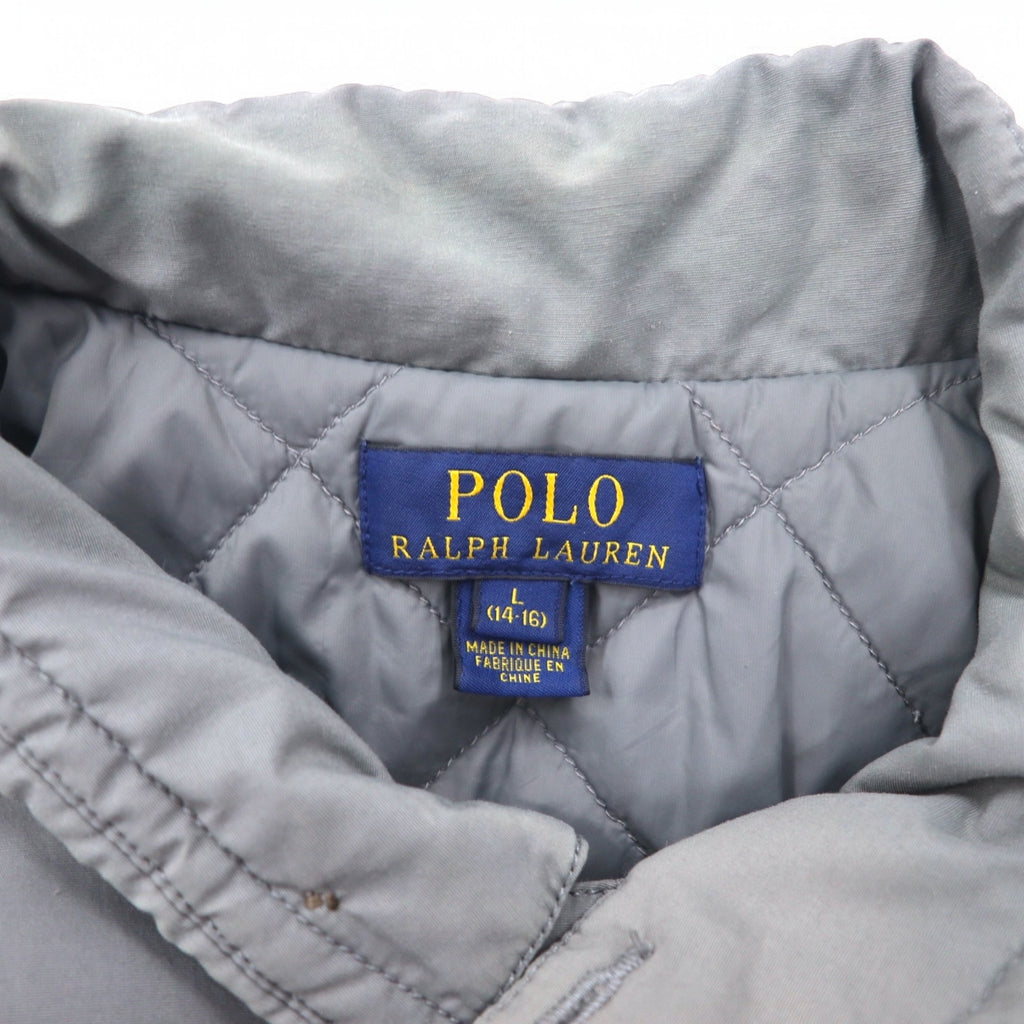 POLO RALPH LAUREN M-65 Field Jacket Military Jacket L Gray Logo Patch