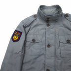 POLO RALPH LAUREN M-65 Field Jacket Military Jacket L Gray Logo Patch