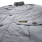 POLO RALPH LAUREN M-65 Field Jacket Military Jacket L Gray Logo Patch