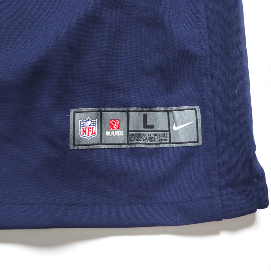 NIKE ゲームシャツ L ネイビー ポリエステル NFL TITANS ナンバリング ON FIELD