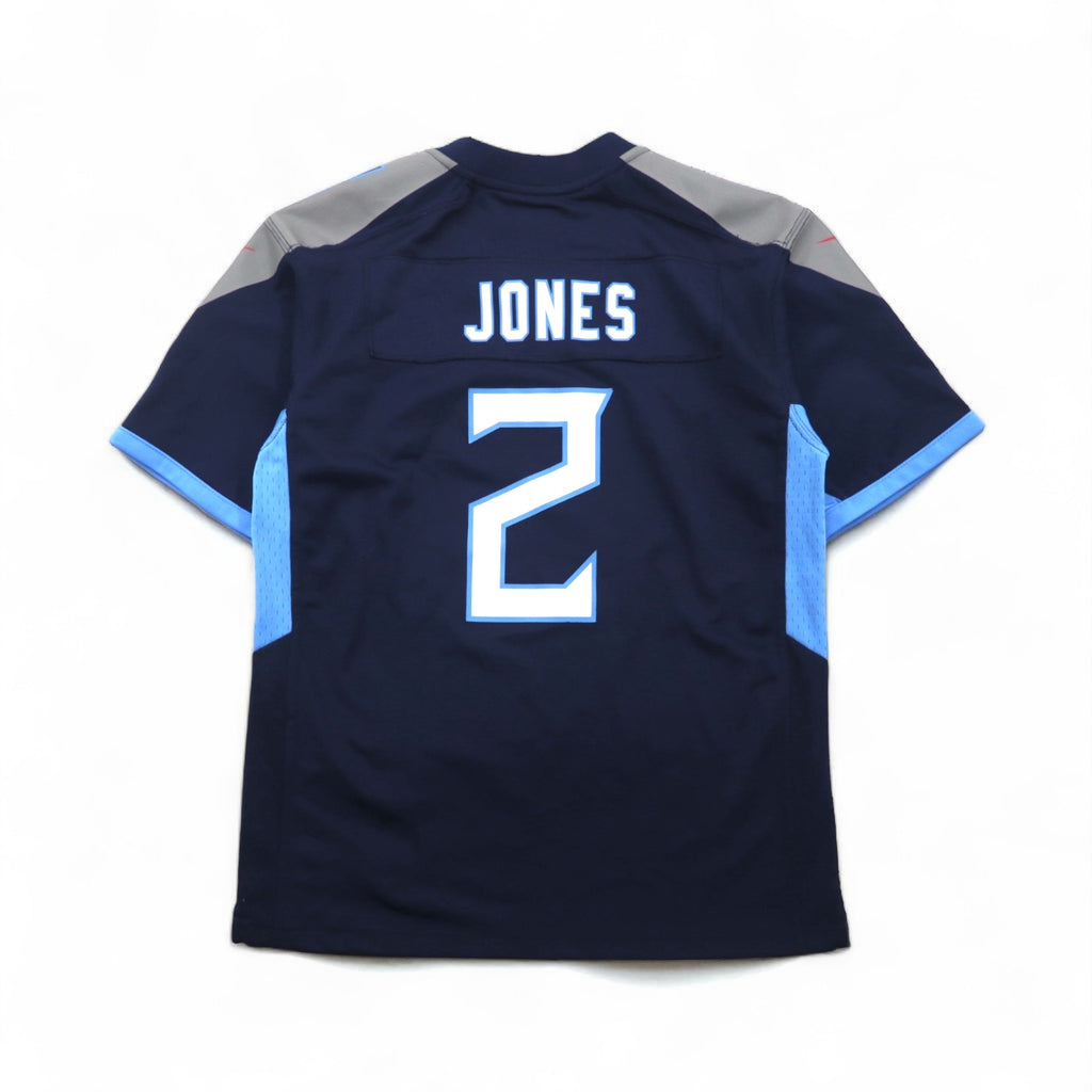NIKE ゲームシャツ L ネイビー ポリエステル NFL TITANS ナンバリング ON FIELD
