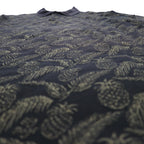 Vintage 90s Polo Shirt BIG DOGS 90年代 ポロシャツ XL ブラック 総柄 パイナップル ボタニカル ビッグサイズ