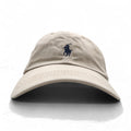 POLO RALPH LAUREN 6-panel cap with free belt, beige cotton and small pony embroidery