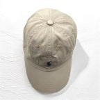 POLO RALPH LAUREN 6-panel cap with free belt, beige cotton and small pony embroidery