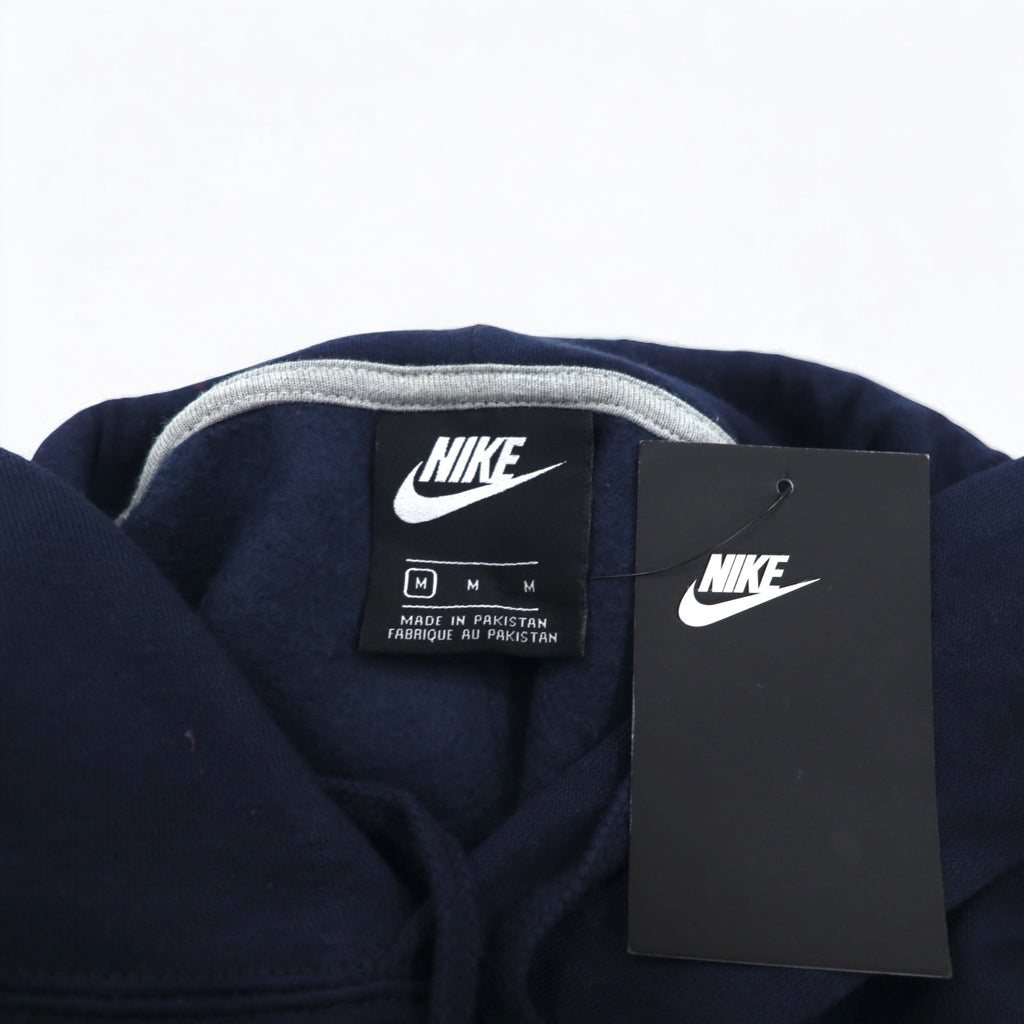 NIKE Pullover Hoodie M Navy JUST DO IT HOODIE 928717-451 Made in Pakistan Unused